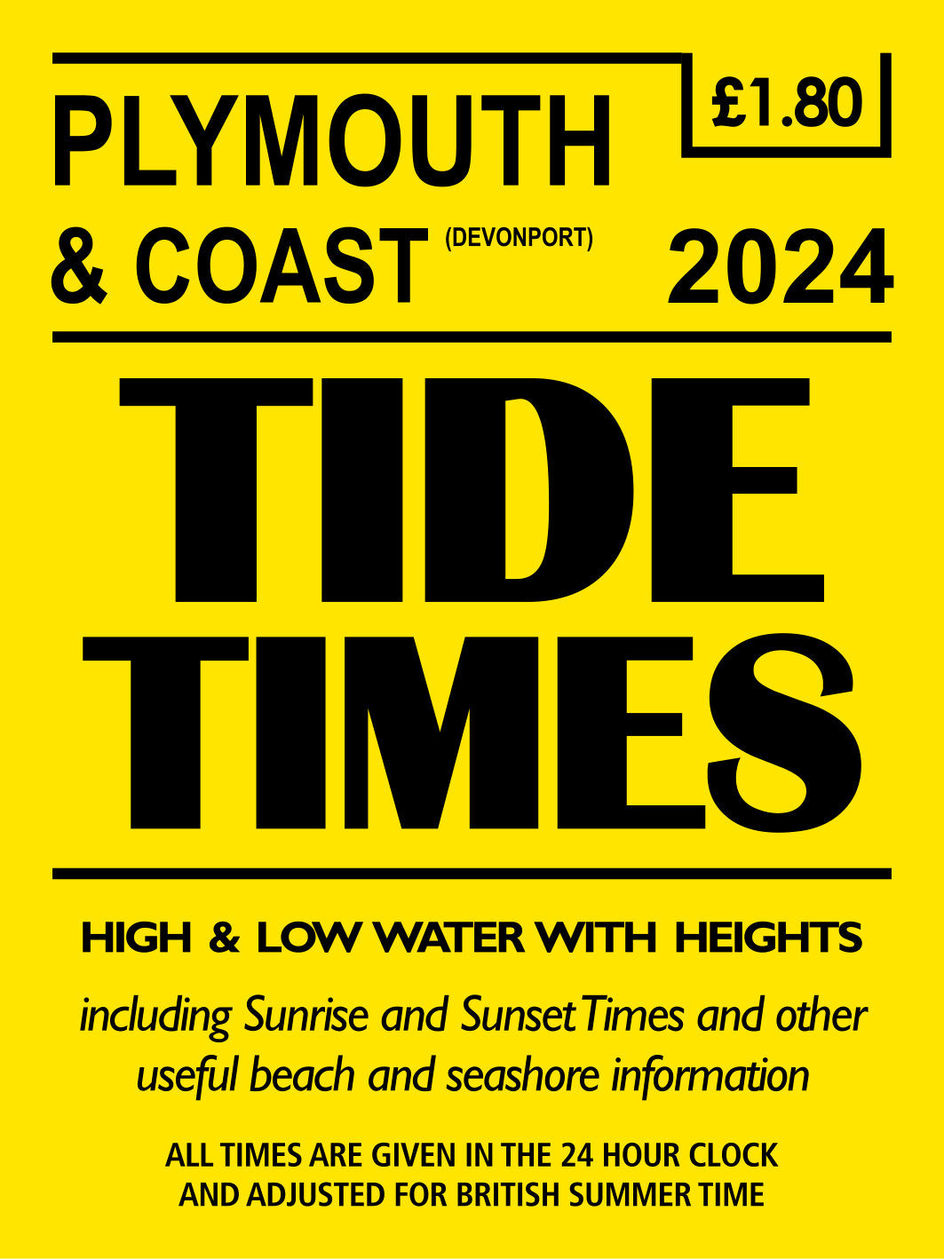 2024 Plymouth Tide Tables VisitPlymouth